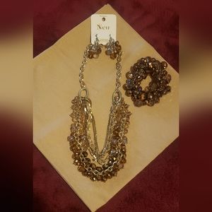 Necklace, earring, & bracelet set